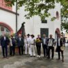 Steinhauer- und Maurerbruderschaft besucht Hofer Rathaus